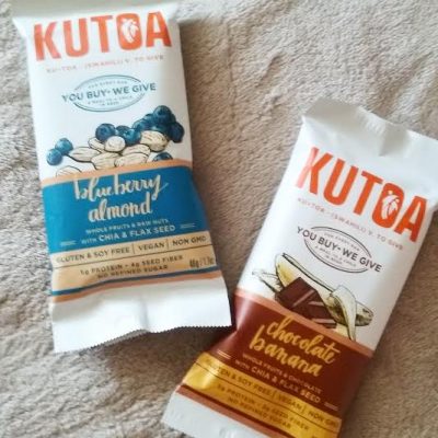 Review: Kutoa Bars – Chocolate Banana + Blueberry Almond