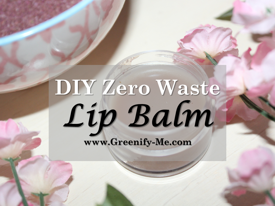 DIY zero waste lip balm