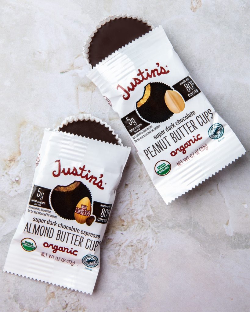 Justin's Nut Butter Cups: The Best Sustainable + Fair Trade Chocolate Brands 