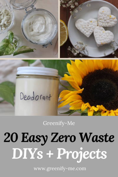 20 Easy Zero Waste DIY Ideas + Projects