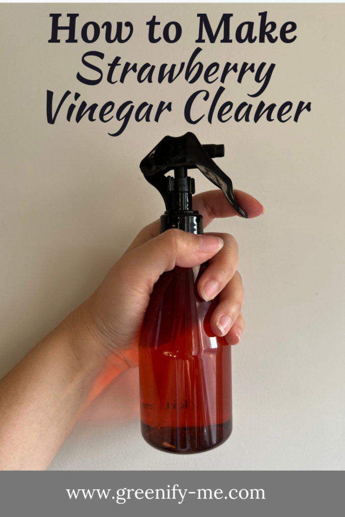 Super Easy DIY Strawberry Vinegar Cleaner
